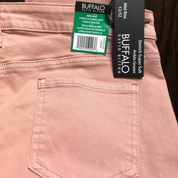 BLUSH COLORED NWT BUFFALO BITTON JEANS - Picture 1 of 5
